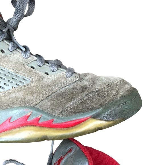 Rare 2017 Air Jordan 5 Retro P51 Camo Size 5.5 - Picture 10 of 16